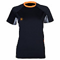 Women's Lycra T-shirt Aqua Lung LOOSE FIT black/grey short sleeve