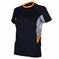 Women's Lycra T-shirt Aqua Lung LOOSE FIT black/grey short sleeve