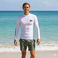 Quiksilver UFP50 Men Lycra T-Shirt, Long Sleeve