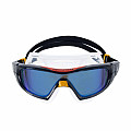 Swimming goggles Aqua Sphere VISTA PRO titanium. mirror glass blue