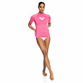 Women's lycra T-shirt Roxy Shocking Pink short sleeve