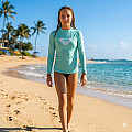 Girl's lycra t-shirt Roxy WHOLE HEARTED, long sleeve