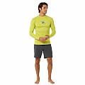 Men's lycra T-shirt RIP CURL WAVES, long sleeve