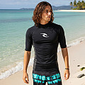 Men's lycra T-shirt RIP CURL WAVES, short sleeve