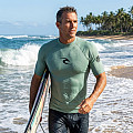 Men's lycra T-shirt RIP CURL WAVES, short sleeve