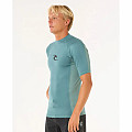 Men's lycra T-shirt RIP CURL WAVES, short sleeve