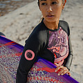 Women's neoprene swimsuit Kaiwai PINK BRAZIL long sleeve