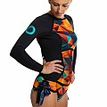 Women's neoprene swimsuit Kaiwai ORANGE BRAZIL long sleeve