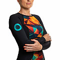 Women's neoprene swimsuit Kaiwai ORANGE PANTY long sleeve
