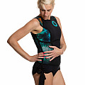 Women's neoprene swimsuit Kaiwai BLUE PANTY short sleeve