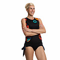 Women's neoprene swimsuit Kaiwai ORANGE PANTY short sleeve