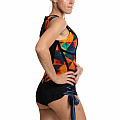 Women's neoprene swimsuit Kaiwai ORANGE PANTY short sleeve