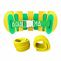 SET swimming belt Agama SWIM (yellow/green) Agama EVA sleeves