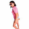 Women's lycra T-shirt Roxy HEARTED ROSE short sleeve