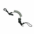 Spiral retractor with plastic carabiner