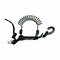 Spiral retractor with plastic carabiner