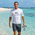Men's lycra shirt Quiksilver ALL TIME UPF50 short sleeve