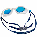 Aqua Speed ​​Vortex Mirror Swimming Goggles with Case White