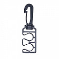 Carabiner and hose holder Aropec black thin