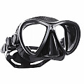 Scubapro SYNERGY TWIN TRUFIT black silicone mask - black/silver