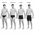 Men's swimwear Michael Phelps FOGGY JAMMER - DE3 XS/S