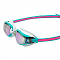 Women's swimming goggles Aqua Sphere FASTLANE titanium. pink mirror glass