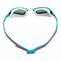 Women's swimming goggles Aqua Sphere FASTLANE titanium. pink mirror glass