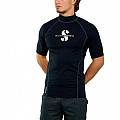 Men's rashguard shirt Scubapro T-FLEX BLACK UPF80, short sleeve