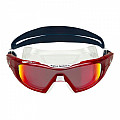 Swimming goggles Aqua Sphere VISTA PRO titanium mirror glasses red