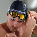 Swimming goggles Aqua Sphere VISTA PRO titanium mirror lens orange