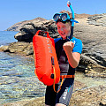Swimming buoy and dry bag Agama SWIM PRO 28 L
