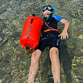 Swimming buoy and dry bag Agama SWIM PRO 28 L