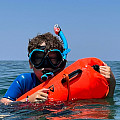 Swimming buoy and dry bag Agama SWIM PRO 28 L
