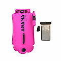Swimming buoy and dry bag Agama SWIM PRO 28 L mobile phone case