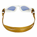 Swimming goggles Aqua Sphere KAYENNE SMALL titanium. gold mirror glass - white/gold