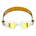 Swimming goggles Aqua Sphere KAYENNE SMALL titanium. gold mirror glass - white/gold