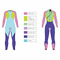 Women's triathlon suit Aqua Sphere RACER V3 LADY 5/4/1 mm - M
