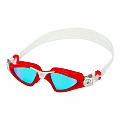 Swimming goggles Aqua Sphere KAYENNE SMALL titanium. mirror glass blue - red/white