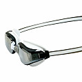 Aqua Sphere FASTLANE titanium swimming goggles. silver mirror glasses - white/gray