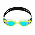 Swimming goggles Aqua Sphere KAIMAN EXO titanium. mirror glass blue