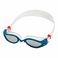 Swimming goggles Aqua Sphere KAIMAN EXO titanium. silver mirror glasses - petrol/transp.