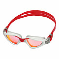 Swimming goggles Aqua Sphere KAYENNE titanium. mirror glass red