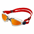 Swimming goggles Aqua Sphere KAYENNE PRO titanium. mirror glasses red - red/white/grey