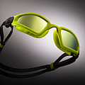 Swimming goggles Aqua Sphere KAYENNE PRO titanium. yellow mirror glass