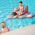 Inflatable lounger Bestway 41443 GALAXY GLIDER Fighter 136 x 135 cm gray