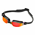 Swimming goggles Aqua Sphere XCEED RED titanium. mirrored. lens - black