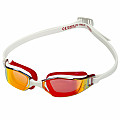 Swimming goggles Aqua Sphere XCEED RED titanium. mirrored. lens - black