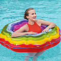 Inflatable ring Bestway 36163 RAINBOW RIBBON TUBE JELLY 115 cm red