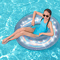 Inflatable ring Bestway 36240 IRIDESCENT SWIM RING 107 cm pearl